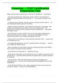 Fresenius ~ CCHT Certification Preparation Test