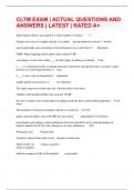 CLTM EXAM Bundle &vert; Latest