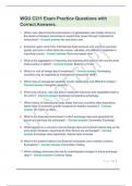 WGU C211 Exam Practice Questions with Correct Answers&period;