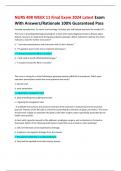 NURS 498 WEEK 11 Final Exam 2024 Latest Exam With Answers&sol;Rationale 100&percnt; Guaranteed Pass