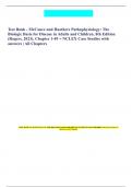 Test Bank - McCance and Huethers Pathophysiology&colon; The Biologic Basis for Disease in Adults and Children&comma; 8th Edition &lpar;Rogers&comma; 2023&rpar;&comma; Chapter 1-49 &plus; NCLEX Case Studies with answers &vert; All Chapters