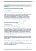 CRA ACRP Practice Exam Questions & Answers with Rationale&period;
