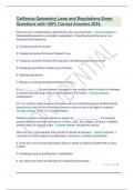 California Optometry Laws and Regulations Exam Questions with 100&percnt; Correct Answers 2024&period;