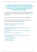 NURS 6501 MODULE 4 MIDTERM EXAM  ACURATE SPRING- FALL EXAM ALREADY  GRADED A&plus; 2023 100 QUSTIONS AND  VERIFIED ANSWERS