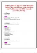 Exam 2&colon; NSG223&sol; NSG 223 &lpar;New 2024&sol; 2025 Update&rpar; Med Surg 2 Exam&vert; Guide Questions  and Verified Answers&vert; 100&percnt; Correct&vert; Graded A- Herzing 