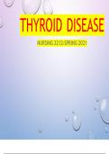 THYROID DISEASE NURSING 3212-SPRING 2021
