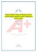 Regis NU665 Week 8 Midterm Quiz Latest/Regis NU665 Week 8 Midterm Quiz Latest