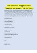 swift river med surg pt scenarios Questions and Answers 100&percnt; Correct