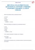 RBT FINAL EXAM PREP EXAM &vert;  QUESTIONS & ANSWERS &lpar;VERIFIED  ANSWERS&rpar; &vert; GRADED&plus; &vert; LATEST  UPDATE