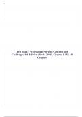 Test Bank - Professional Nursing-Concepts and Challenges&comma; 10th Edition &lpar;Black&comma; 2024&rpar;&comma; Chapter 1-16 &vert; All Chapters