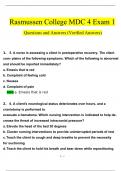 NUR 2755 / NUR2755: Multidimensional Care IV / MDC 4 Exam 1 Questions and Answers (2024 / 2025) (Verified Answers)