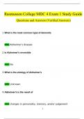 NUR 2755 / NUR2755: Multidimensional Care IV / MDC 4 Exam 1 Study Guide Questions and Answers (2024 / 2025) (Verified Answers)