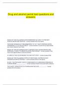 Drug and alcohol permit test questions and answers&period;