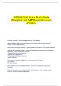    BIO202 Final Exam Study Guide (StraighterLine A&P II) questions and answers.
