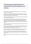 Pre-Assessment&colon; Managing Human Capital &lpar;UXC2&rpar; &lpar;PUXC&rpar; questions and answers 