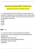 NUR 2392 / NUR2392: Multidimensional Care II / MDC 2 Final Exam Questions and Answers (2024 / 2025) (Verified Answers)