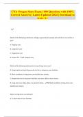 Certified Professional Coder Coding Test 2024 &vert; Questions with 100&percnt; Correct Answers &vert; Latest Updated 2024 &vert; Download to score A&plus;