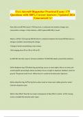 FAA Aircraft Dispatcher Practical Exam &vert; 175 Questions with 100&percnt; Correct Answers &vert; Updated 2024 &vert; Guaranteed A&plus;