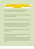 FAA Aircraft Dispatcher Practical Exam &vert; 170 Questions with 100&percnt; Correct Answers &vert; Updated 2024 &vert; Guaranteed A&plus;