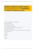 Milady Esthetics State Board Review Questions with Complete Verified Solutions 2024