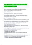 Safe Maternity & Pediatric Nursing Care Ch&period; 14 Solutions 2024