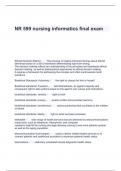 NR 599 nursing informatics final exam
