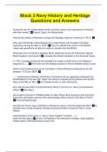 Block 2 Navy History and Heritage Questions and Answers