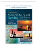 Test Bank for LeMone and Burkes Medical Surgical Nursing 7th Edition
