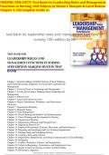 NURSING NUR 4827C Test Bank for Leadership Roles and Management Functions in Nursing 10th Edition by Bessie L Marquis & Carol Huston Chapter 1-25&vert;Complete Guide A&plus;
