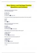 Navy History and Heritage Practice  Questions and Answers 2023