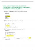 NISHA APEA 3P EXAM 2023-2024 LATEST UPDATE APEA EXAM QUESTIONS AND CORRECT ANSWERS&vert;ALREADY GRADED A&plus;