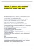 Chapter 28 Infection Prevention and Control 2024 update study guide.