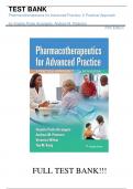 Test Bank For Pharmacotherapeutics for Advanced Practice: A Practical Approach Fifth Edition by Virginia Poole Arcangelo||ISBN NO:10,1975160592||ISBN NO:13,978-1975160593||All Chapters||Complete Guide A+
