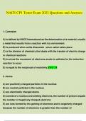 NACE CP1 Tester Exam 2023 Questions and Answers