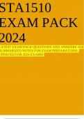 STA1510 EXAM PACK 2024 