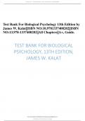 Test Bank For Biological Psychology 
