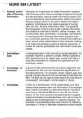 NURS 599 LATEST