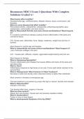 Rasmussen MDC1 Exam 2 Questions With Complete Solutions Graded A&plus;