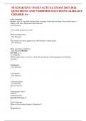 NU623 QUIZ 6 &sol; NU623 ACTUAL EXAM 2023-2024 QUESTIONS AND VERIFIED SOLUTIONS ALREADY  GRADED A&plus;