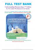 Test Bank for Understanding Pharmacology Essentials for Medication Safety, 3rd Edition by M. Linda Workman & LaCharity