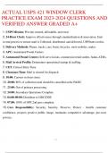 USPS 421 WINDOW CLERK  PRACTICE EXAM 2023-2024 QUESTIONS AND  VERIFIED ANSWER GRADED A&plus;