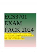 ECS3701 EXAM PACK 2024 