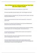 Class A&sol;B Operator for Underground Storage Tank Exam 2023 with complete solution