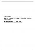 Test Bank For Burns’ Pediatric Primary Care 7th Edition Test Bank Complete Chapter 1-46