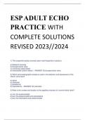 UPDATED ESP ADULT ECHO PRACTICE WITH COMPLETE SOLUTIONS REVISED 2024