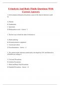 Urinalysis And Body Fluids Questions With Correct Answers
