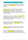 MSF Written Test Questions & Answers