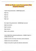 NURS 137 Week 1 and 2 Powerpoints With Complete Solution