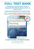 Test Bank For Contemporary Nursing Issues, Trends, & Management 9th Edition by Barbara Cherry, Susan R. Jacob Chapter 1-28 | Complete Guide A+