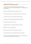 NCCPT CPT &vert;211 Exam part 1 test review Questions With Complete Solutions